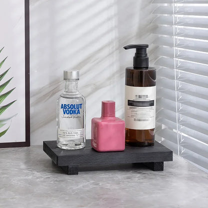 Elevati - Rectangular Rustic Pedestal Tray