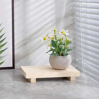 Elevati - Rectangular Rustic Pedestal Tray