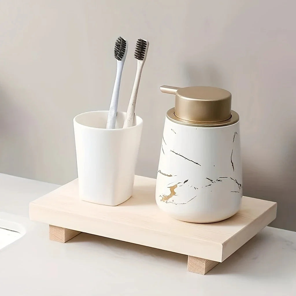 Elevati - Rectangular Rustic Pedestal Tray