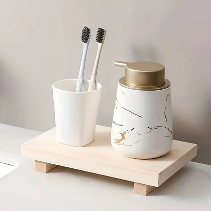 Elevati - Rectangular Rustic Pedestal Tray