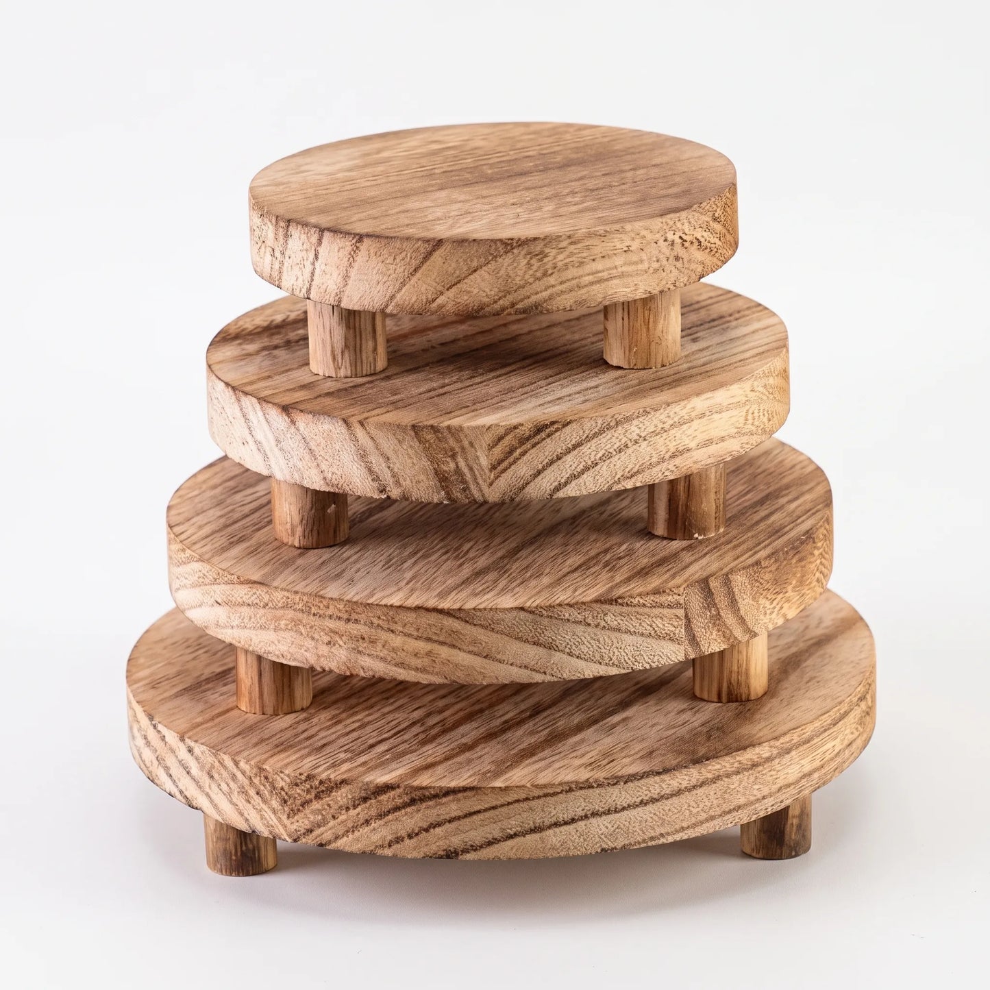 Elevora - Round Rustic Vanity Display Riser