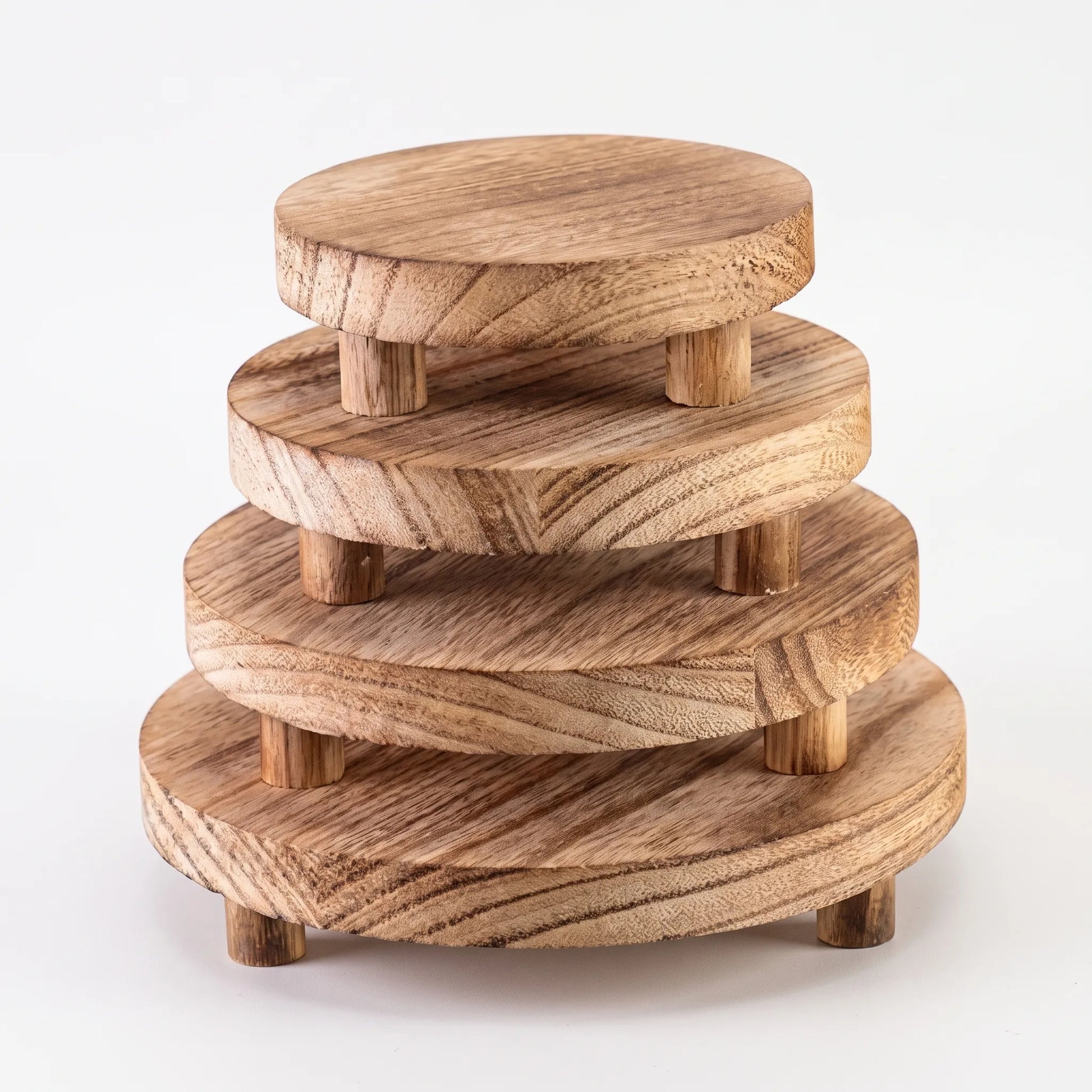 Elevora - Round Rustic Vanity Display Riser