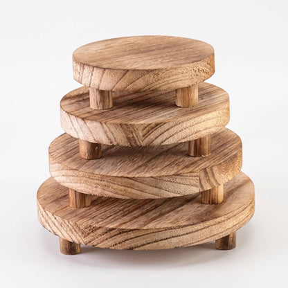 Elevora - Round Rustic Vanity Display Riser