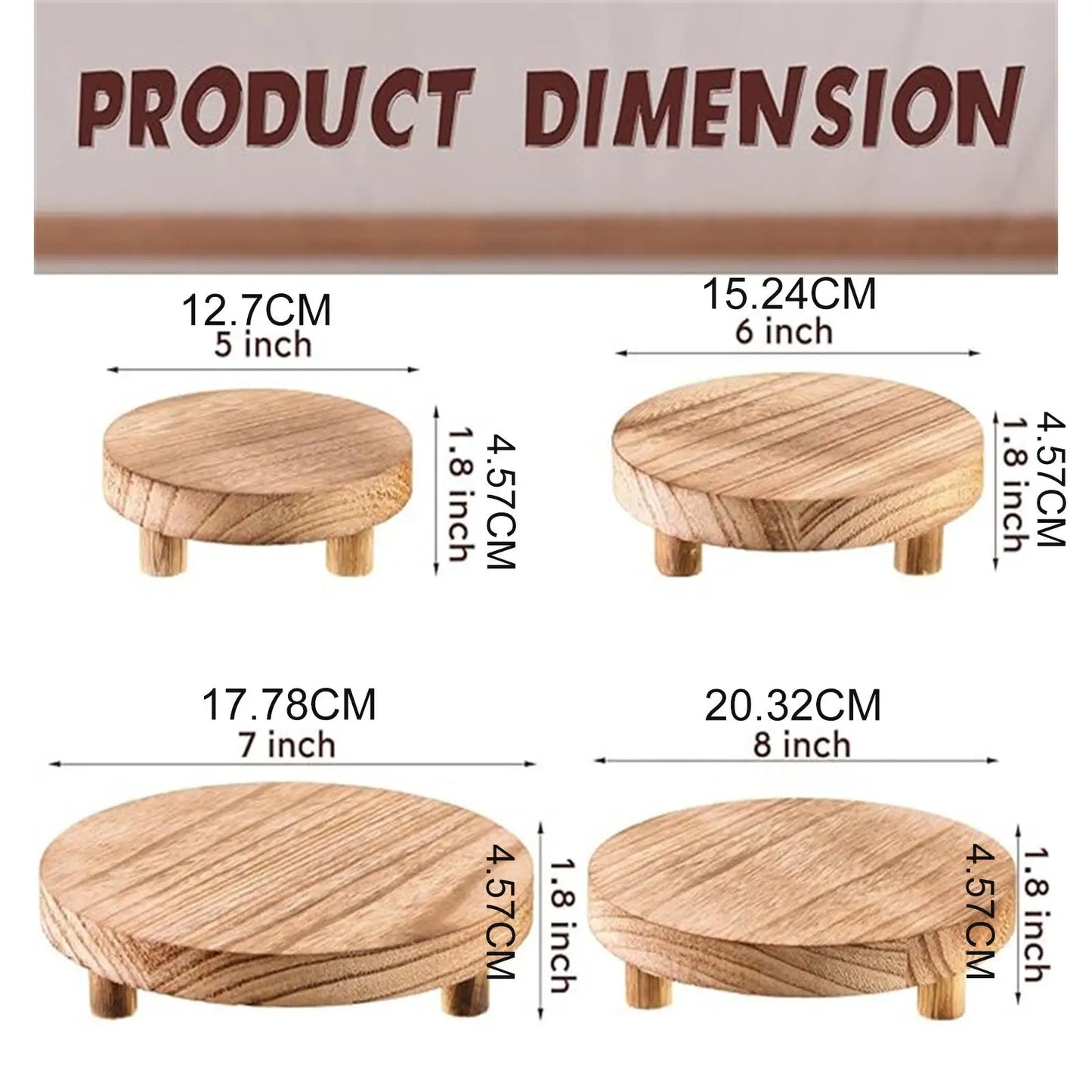 Elevora - Round Rustic Vanity Display Riser