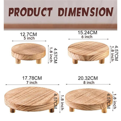 Elevora - Round Rustic Vanity Display Riser