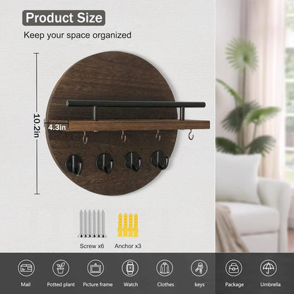 Entrio - Circular Wall-Mounted Key Holder