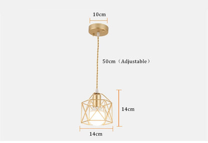 Geova - Geometric Cage Pendant Light