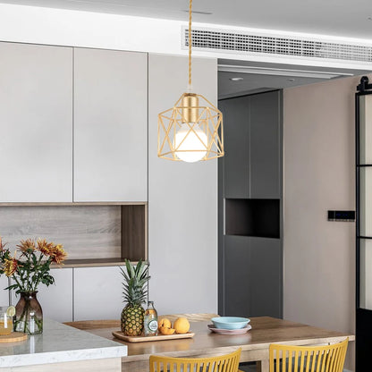 Geova - Geometric Cage Pendant Light