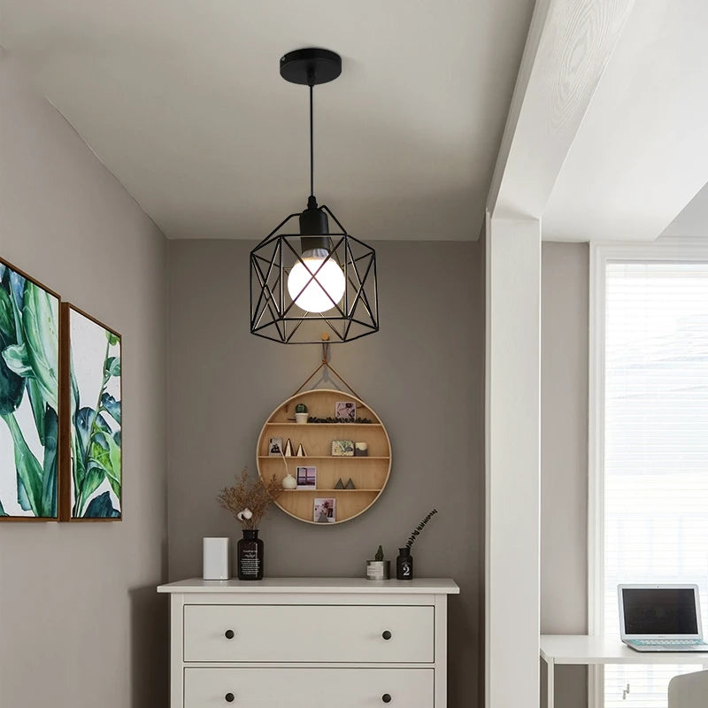 Geova - Geometric Cage Pendant Light