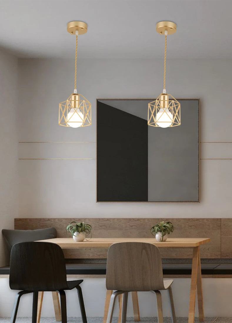 Geova - Geometric Cage Pendant Light