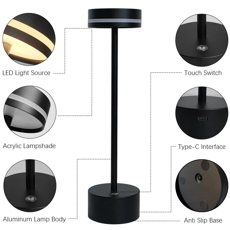 Glowden - Modern Minimalist Led Desk Lamp