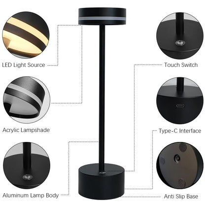 Glowden - Modern Minimalist Led Desk Lamp