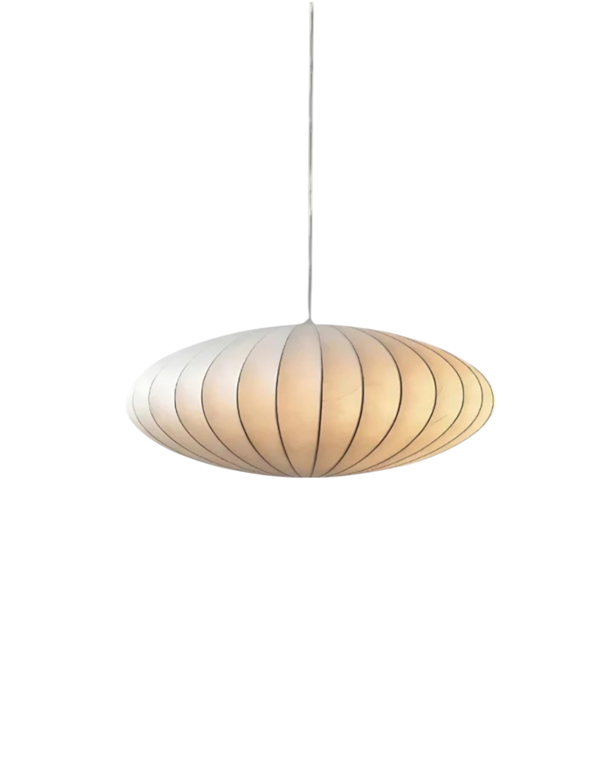 Glowspire - Ribbed Oval Pendant Lamp Shade
