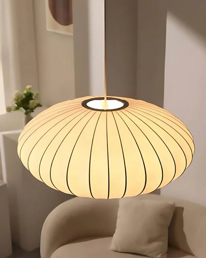 Glowspire - Ribbed Oval Pendant Lamp Shade