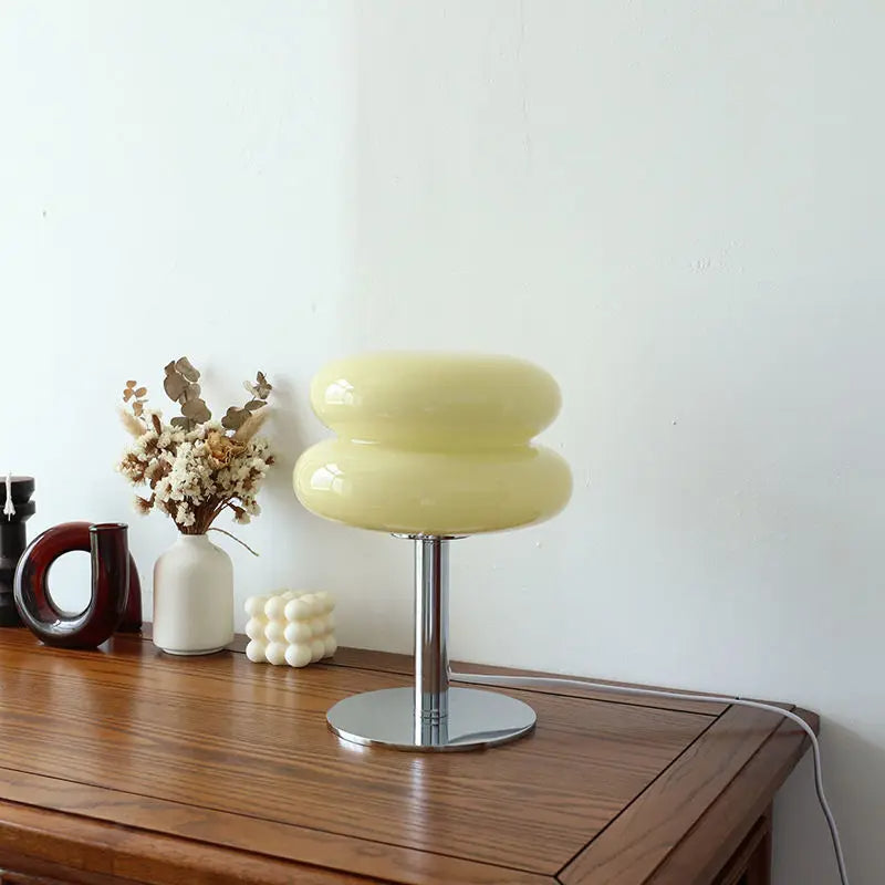 Glowvelle - Sculptural Glass Shade Table Lamp