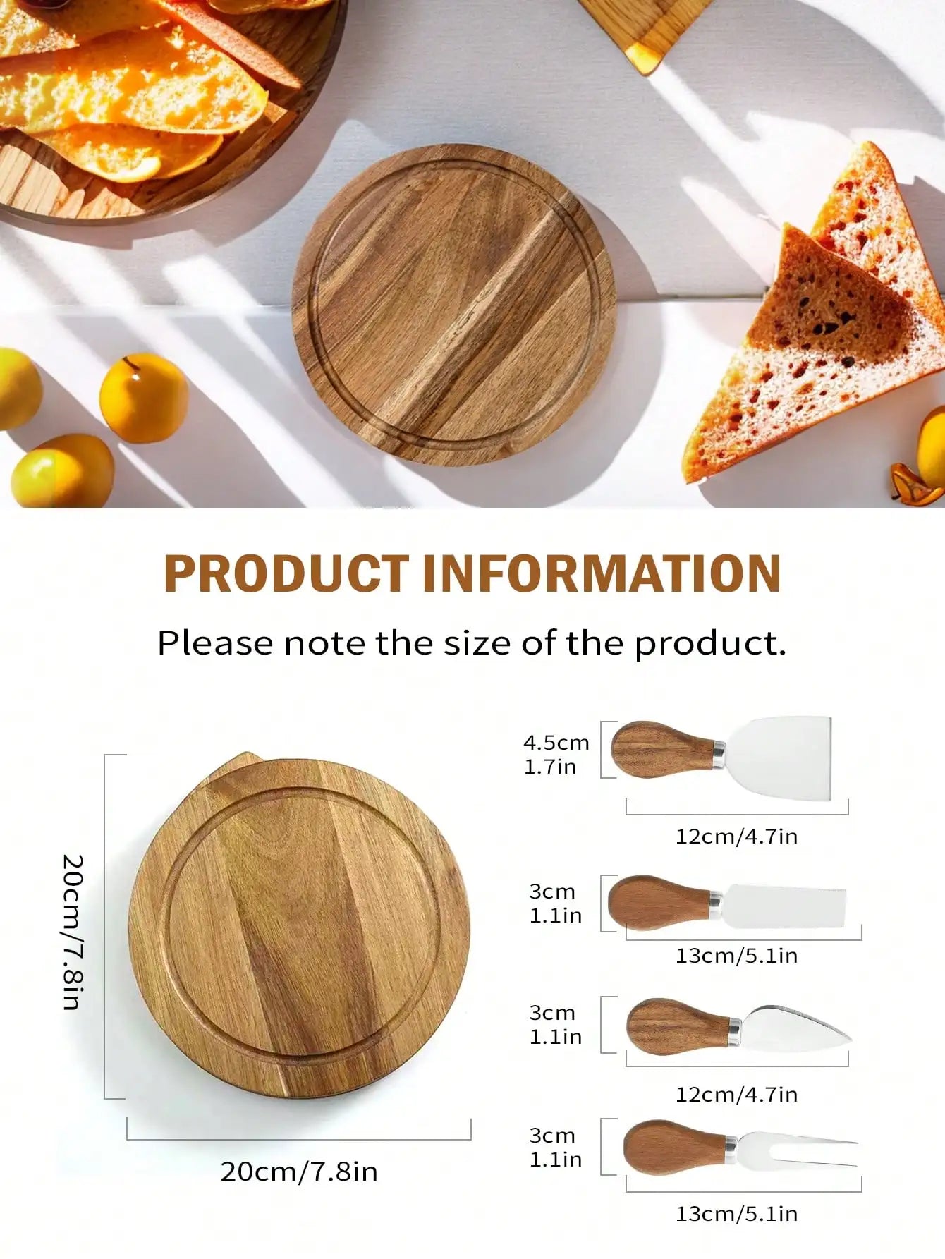 Grazora - Round Charcuterie Board With Hidden Storage