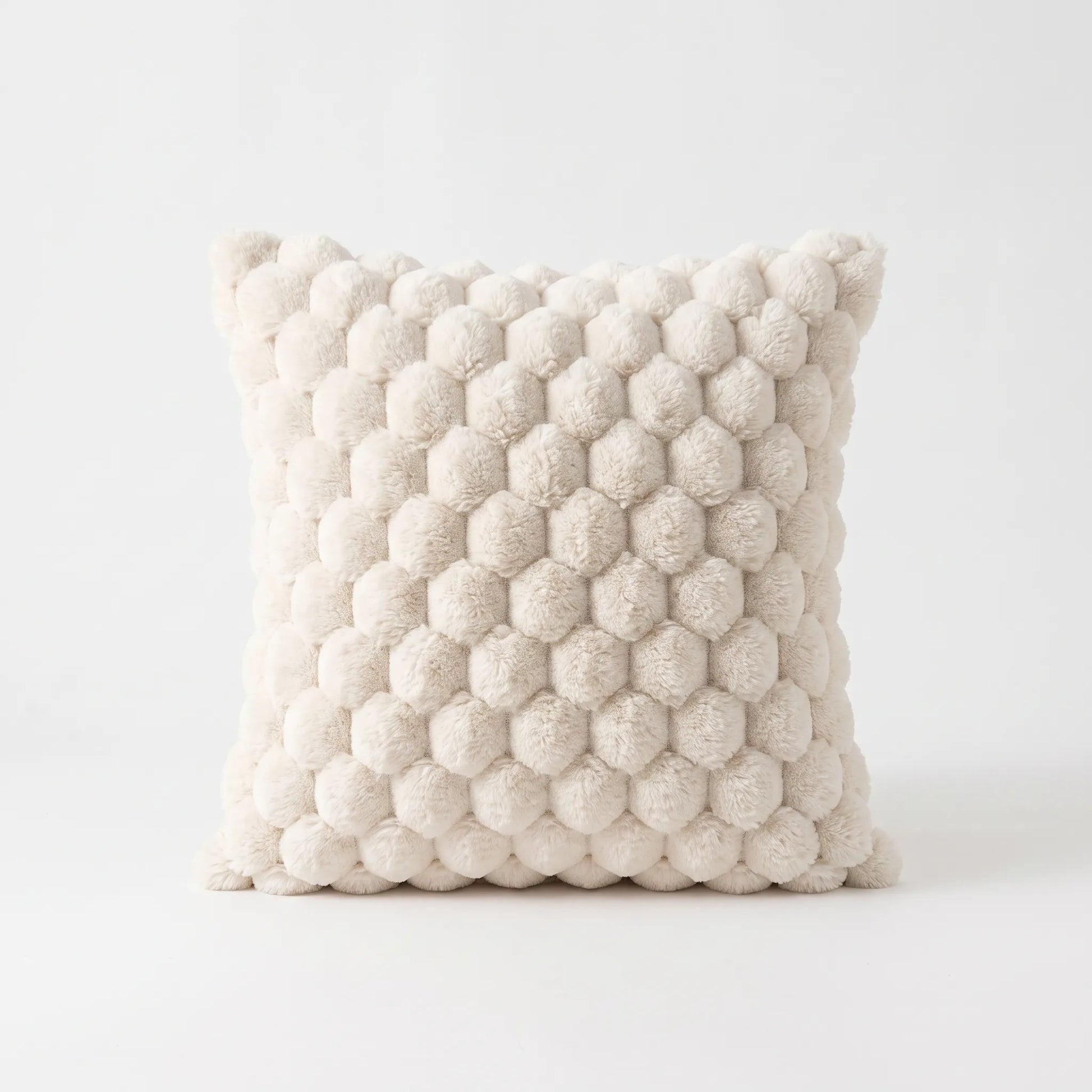 GridPlush - 3D Textured Square Cushion Cover