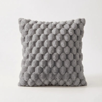 GridPlush - 3D Textured Square Cushion Cover