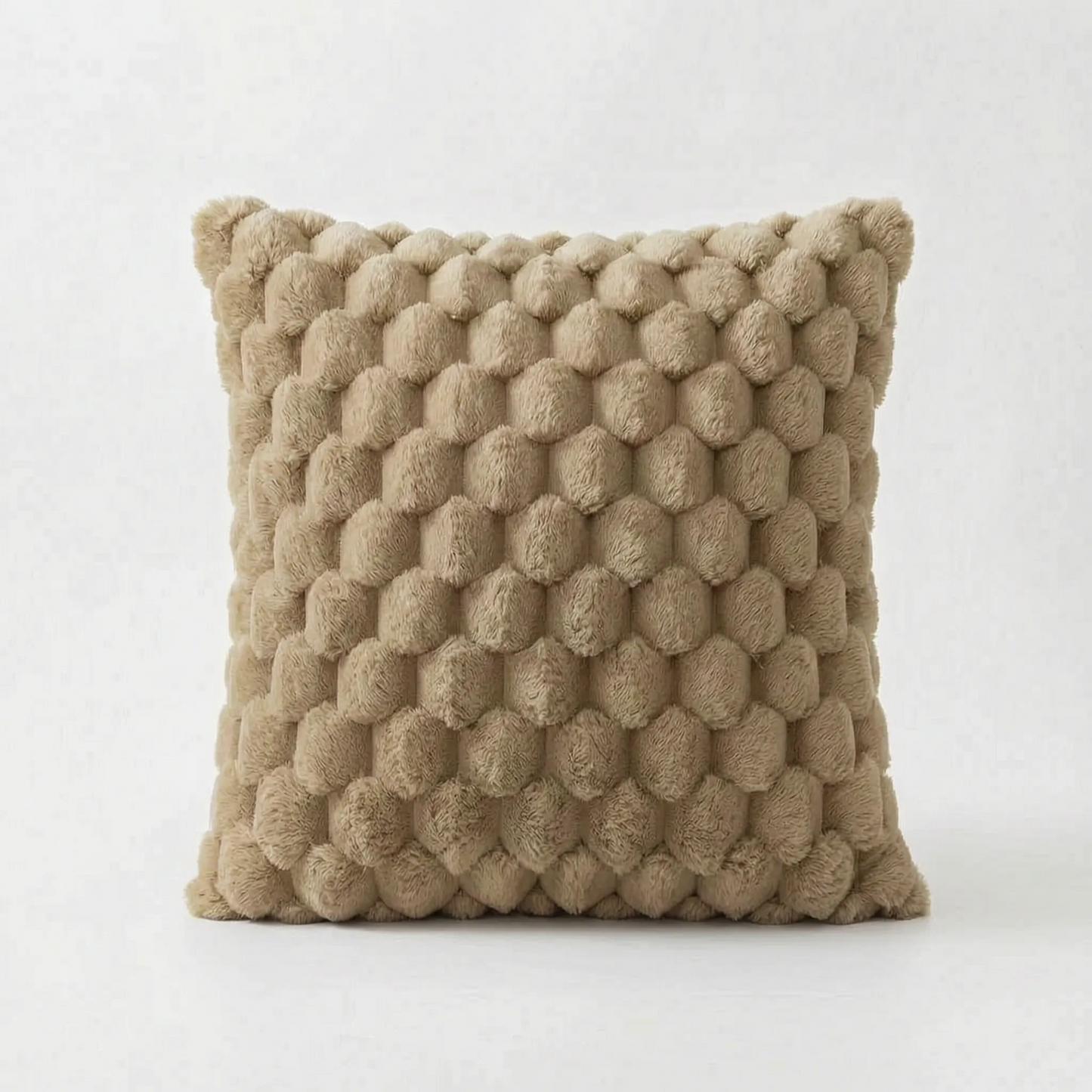 GridPlush - 3D Textured Square Cushion Cover