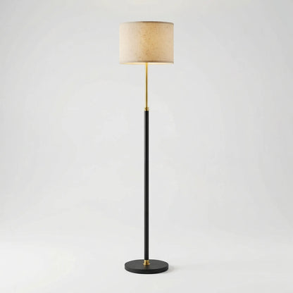 Halvorn - Height-Adjustable Fabric Shade Floor Lamp