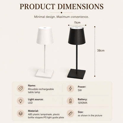 Glowmere - Minimalist Table Lamp - Modern Bedside Lamp