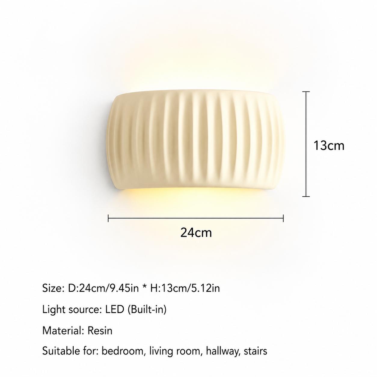 Illumark - Modern Ribbed Wall Lamp