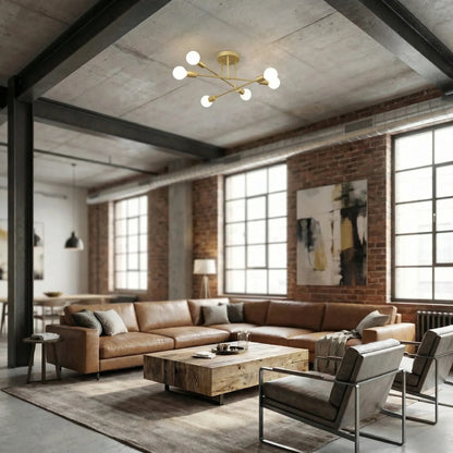 Ironvex - 6-Head Retro Industrial Ceiling Lamp
