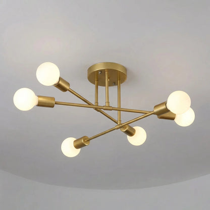 Ironvex - 6-Head Retro Industrial Ceiling Lamp