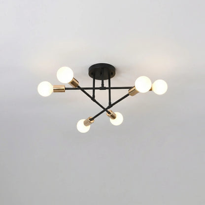 Ironvex - 6-Head Retro Industrial Ceiling Lamp