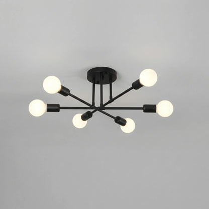 Ironvex - 6-Head Retro Industrial Ceiling Lamp