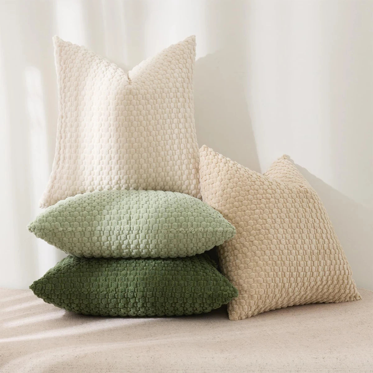 Knitex - Boho Style Textured Square Pillow Cover