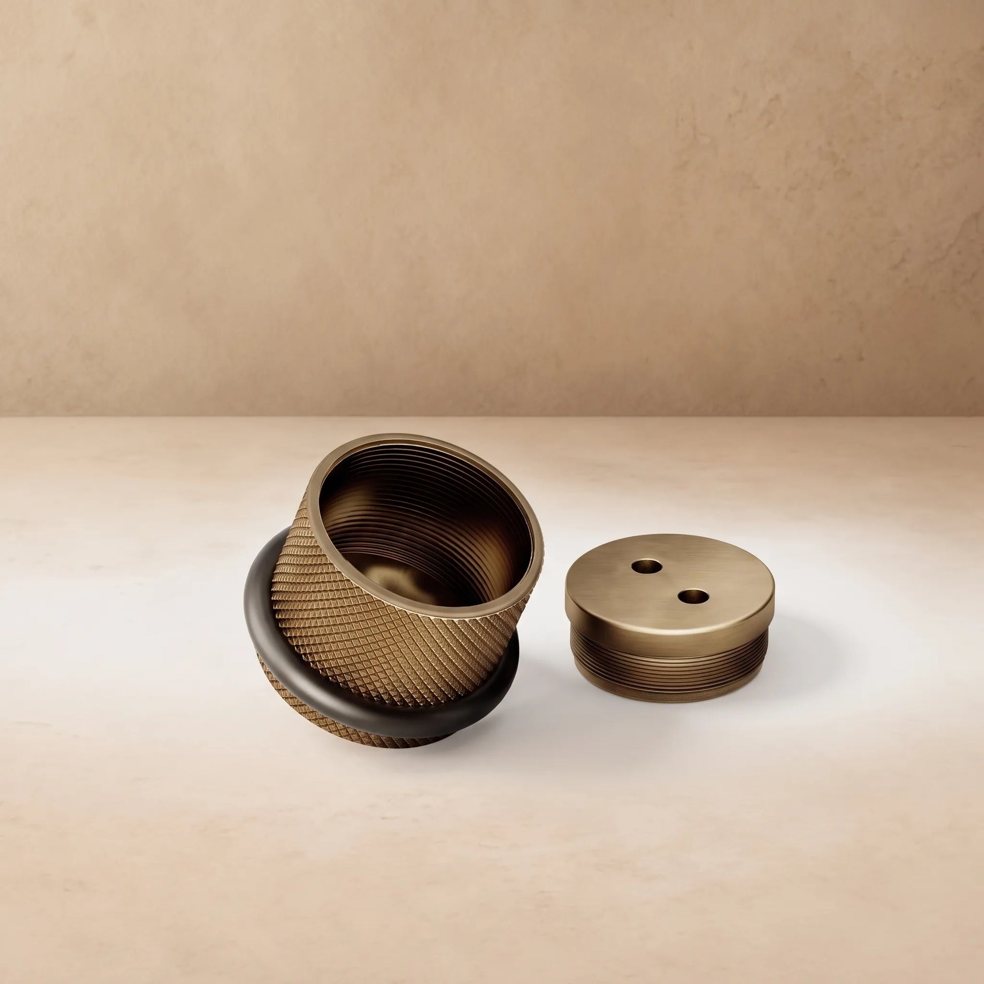 KnurlStop - Industrial Knurled Floor Mount Door Stop