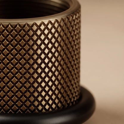 KnurlStop - Industrial Knurled Floor Mount Door Stop