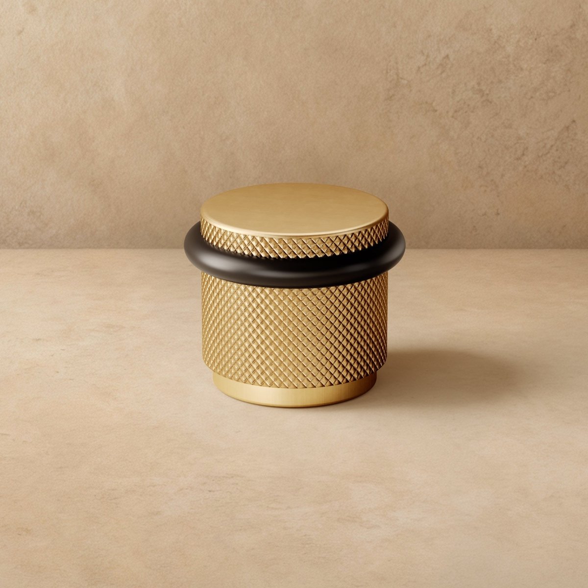 KnurlStop - Industrial Knurled Floor Mount Door Stop