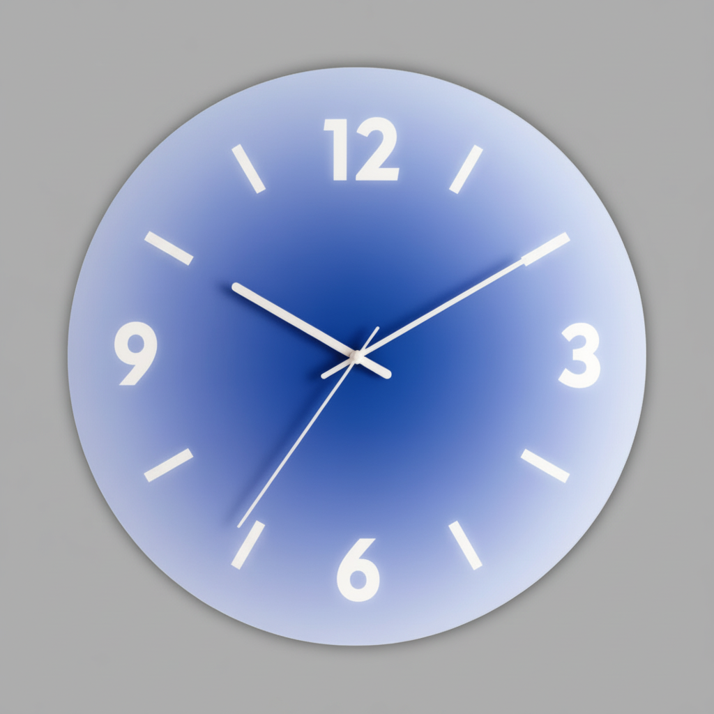 Sunset Design | Large Modern Glass Wall Clock 30 cm