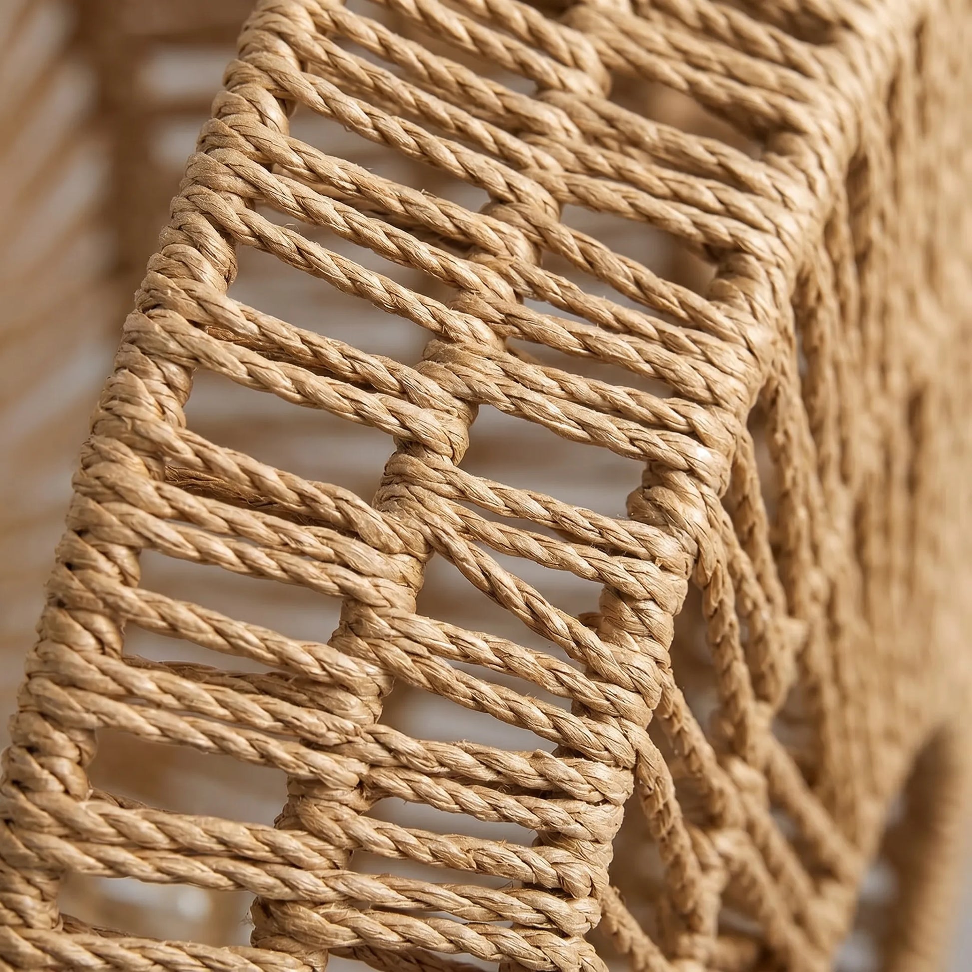 Lumara - Woven Natural Flush Mount Light