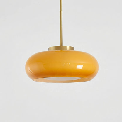 Lumaveil - Rounded Glass Pendant Ceiling Lamp