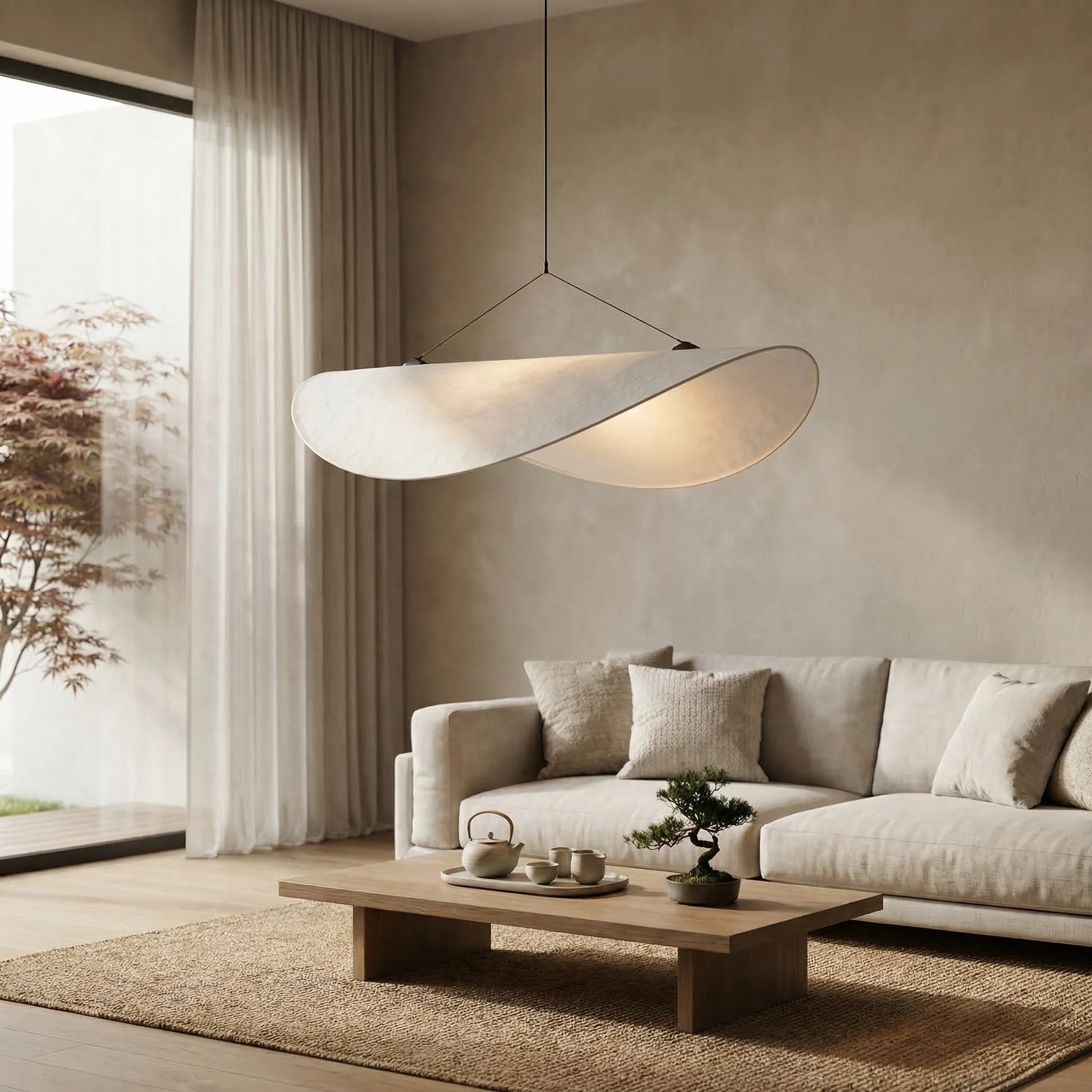 Lumenara - Sculptural Ribbon-Form Pendant Lamp