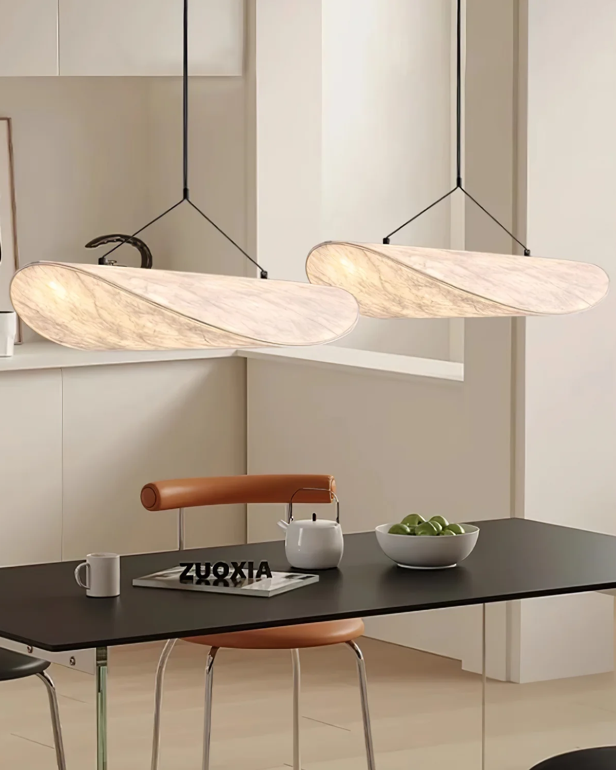 Lumenara - Sculptural Ribbon-Form Pendant Lamp