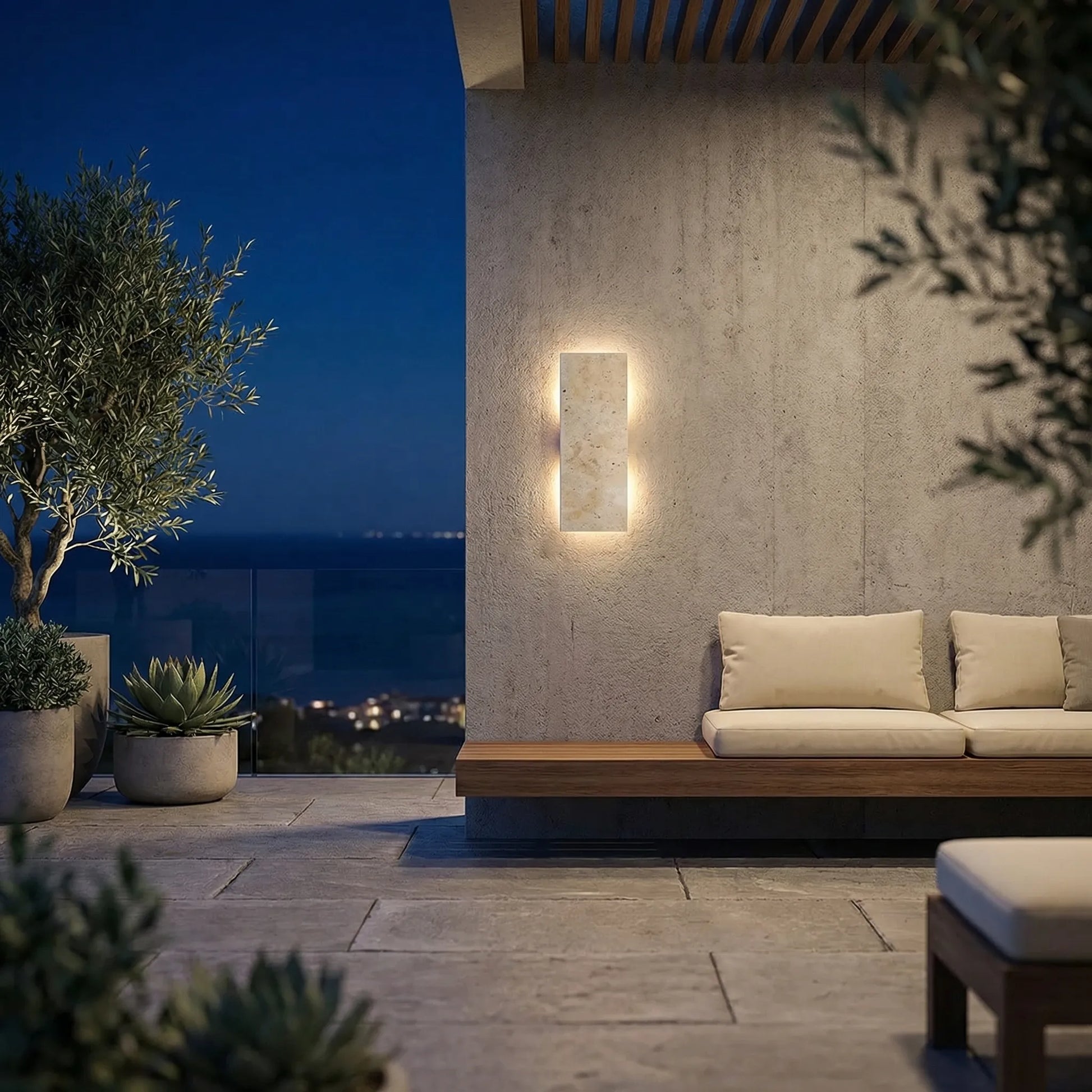 Lumestrip - Natural Stone Strip LED Wall Light