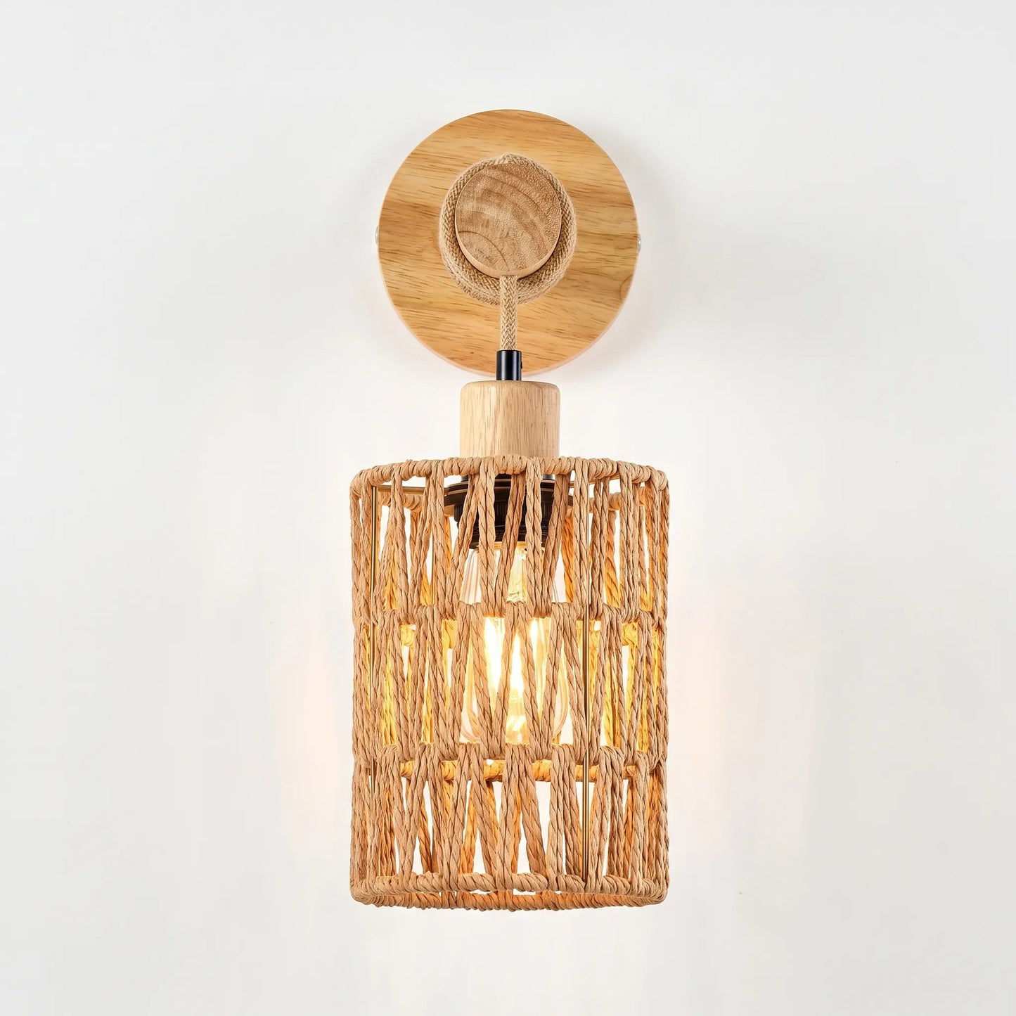 Lumiloom - Woven Cylindrical Wall Lamp