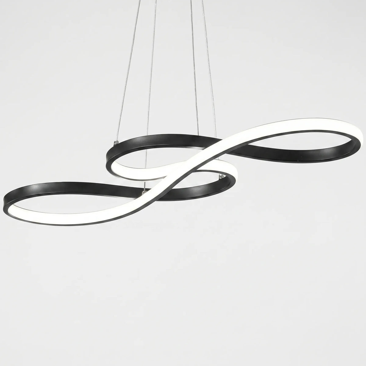 Looping Light LED Pendant Light - For Home Interiors - Adjustable Cords - Remote ...