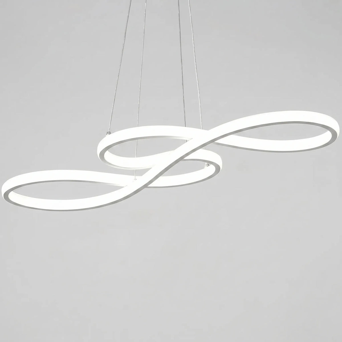 Looping Shape Led Light LED Pendant Light - For Home Interiors - Adjustable Cords - Remote ...