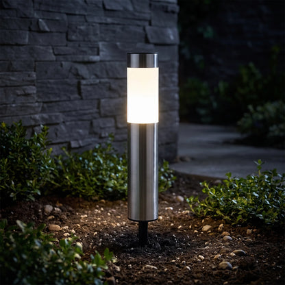 Lumipath - Modern Cylindrical Solar Outdoor Pathway Lights