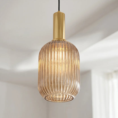 Lumira - Ribbed Ceiling Pendant Light