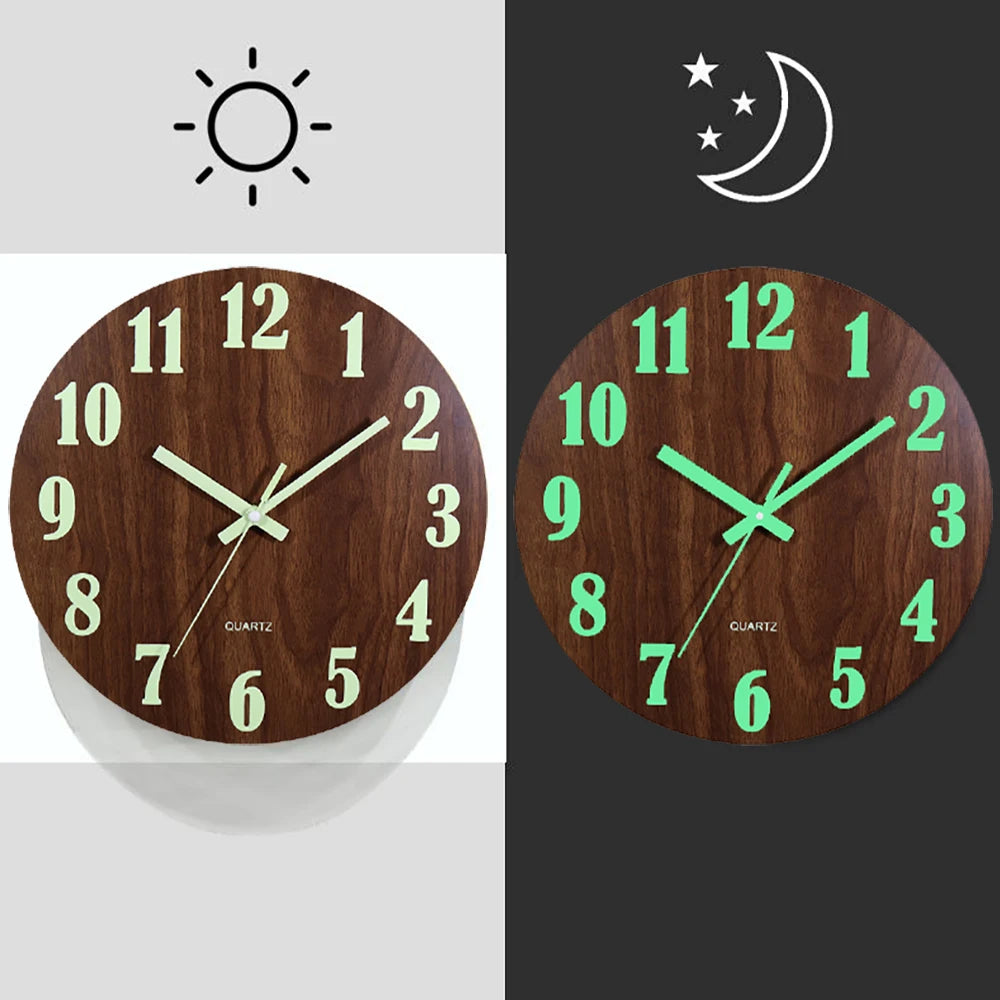 Lumiria - Minimalist Luminous Analog Wall Clock