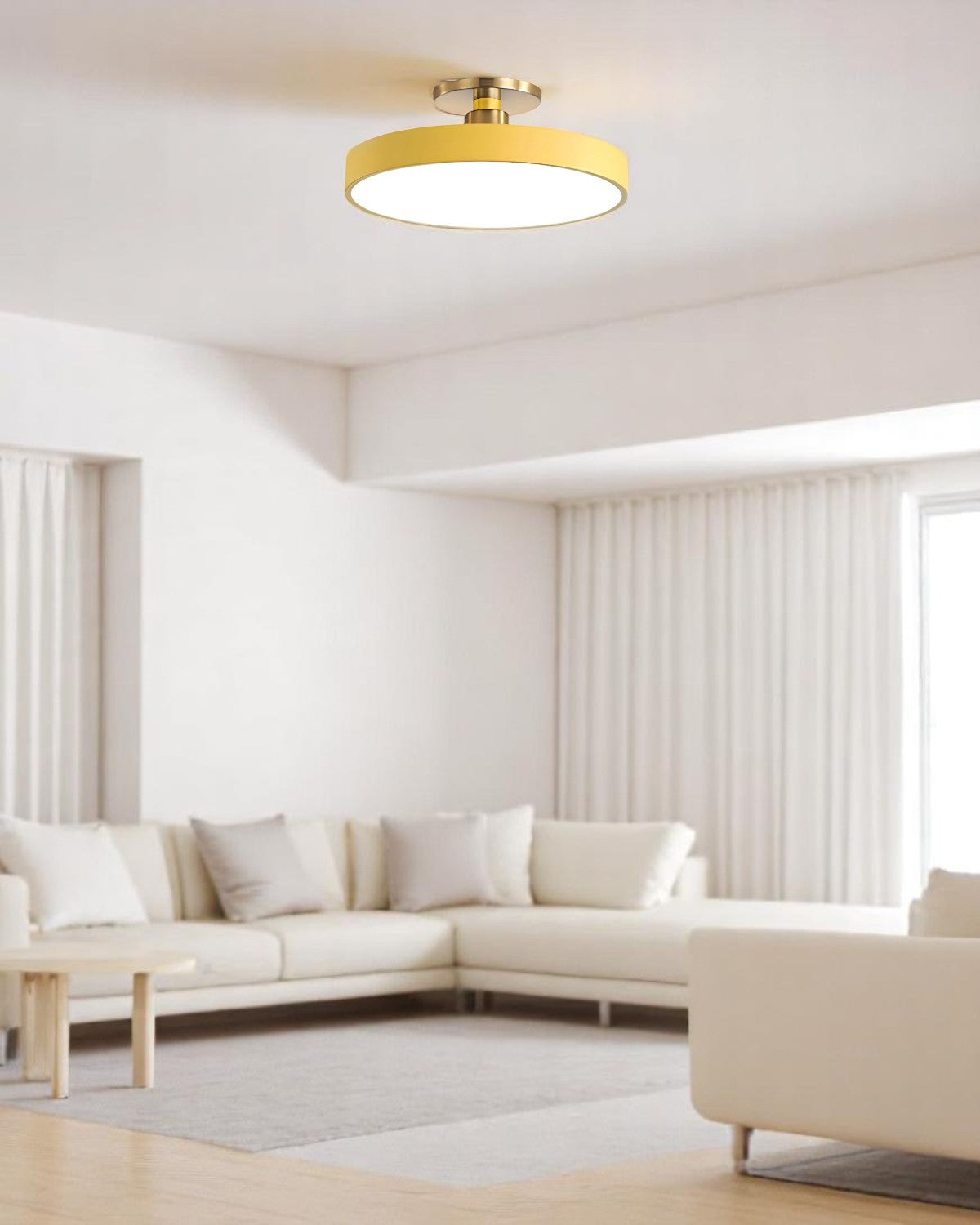 Lumivara - Semi-Flush Circular Ceiling Lamp