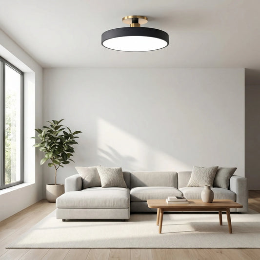 Lumivara - Semi-Flush Circular Ceiling Lamp