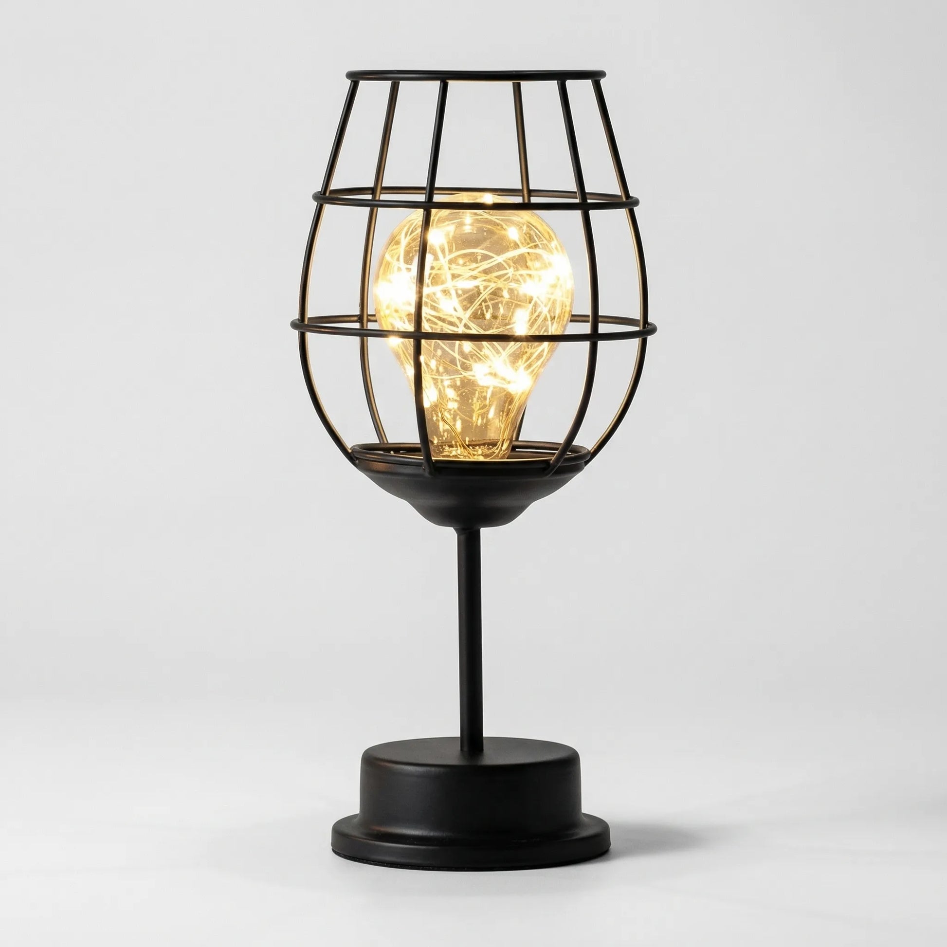 Lumiveil - Open Cage-Frame Sculptural Table Lamp