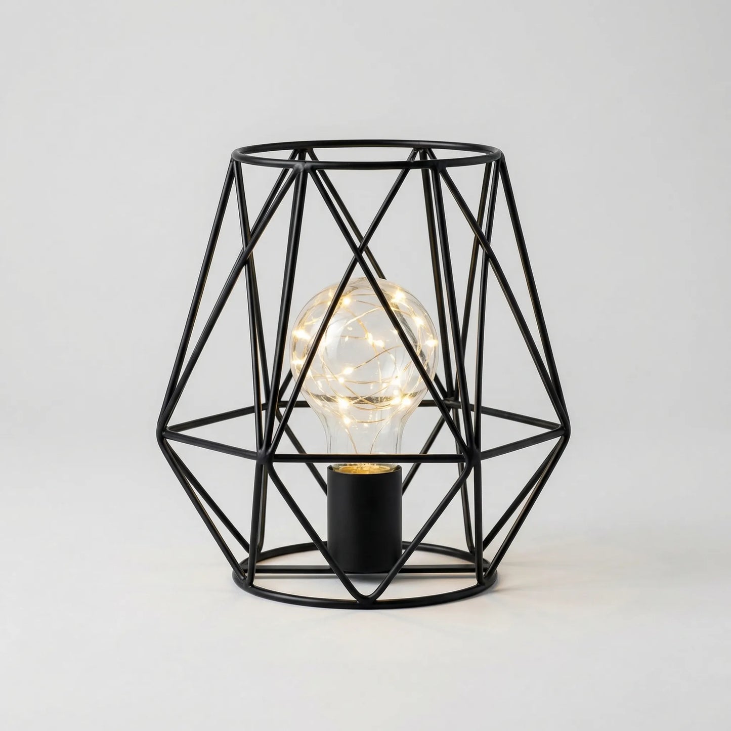 Lumiveil - Open Cage-Frame Sculptural Table Lamp